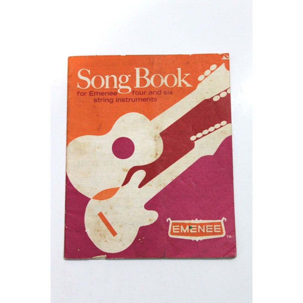 Emenee Vintage Song Book Music 4 & 6 String Instruments Lyrics Songs Guide 1966